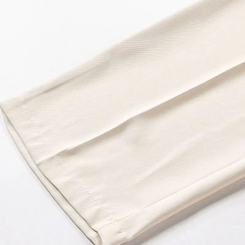Basics Loose Polyester Casual Pants-8