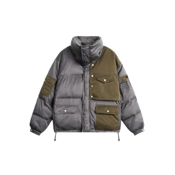 Fashionable Warming Blended Synthetic Fabrics Quilted Jacket