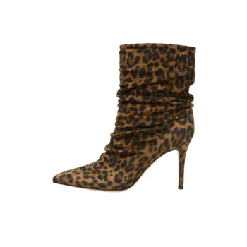 Sexy Leopard Print Ankle Boots