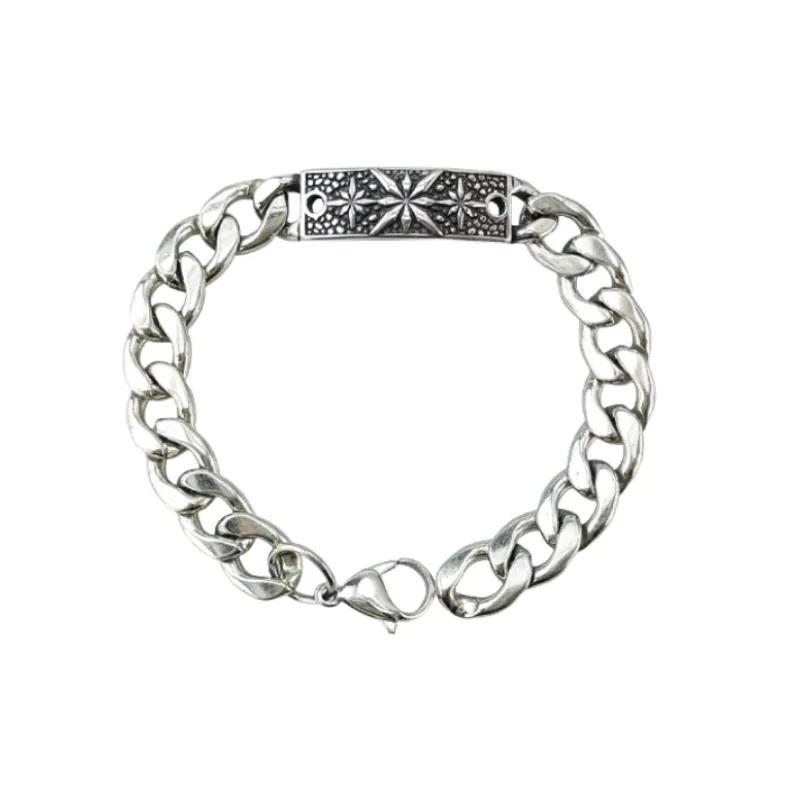 Ins Style Square Brand Hip Hop Retro Bracelet-0