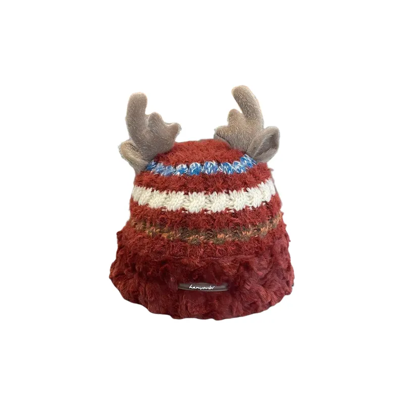 Cute Contrast Color Beanie-1