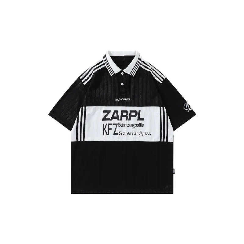 Retro Loose Polyester Polo-0