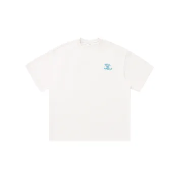 Plain Letter 100% Cotton T Shirt