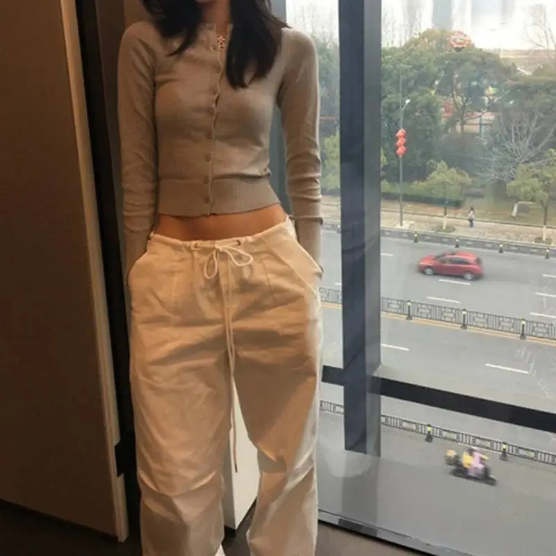 Retro Cardigan Spandex Knitwear Women-7