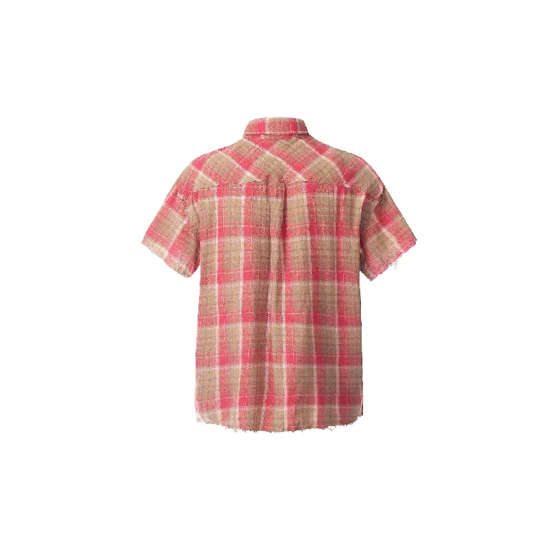 Casual Loose Cotton Blended Fabric Shirt-1