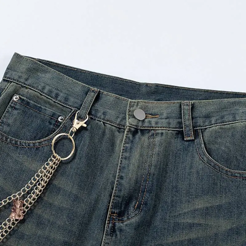 Casual Loose Straight Leg Jeans-2