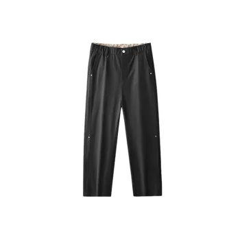 Straight Leg Casual Cotton Casual Pants