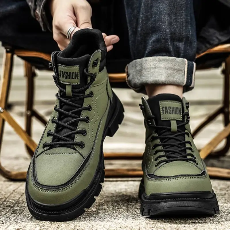 Retro Sporty Waterproof Martin Boot-3