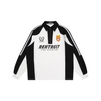 Stitching Contrast Color Polo Shirt