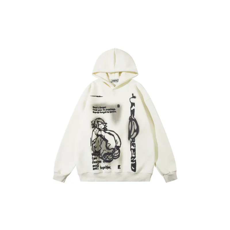 Casual Loose Long Sleeve Sweatshirt-3