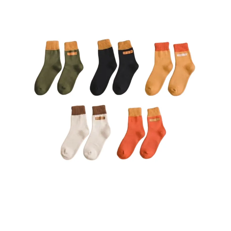 Casual Fashionable Polyester Cotton Mid Calf Sock-1