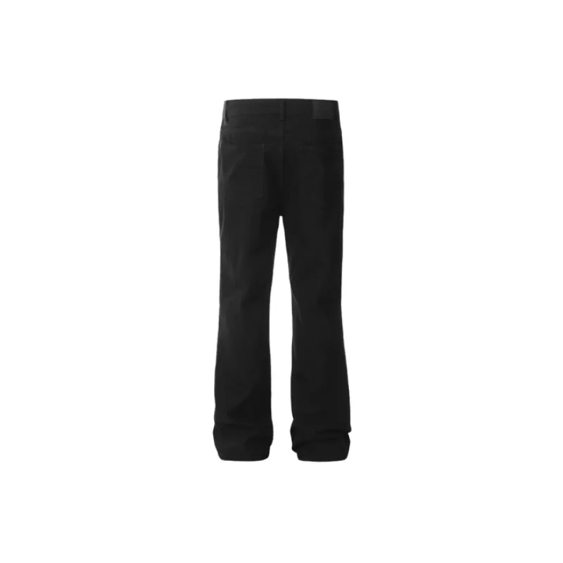 Simple Loose Denim Casual Pants-1
