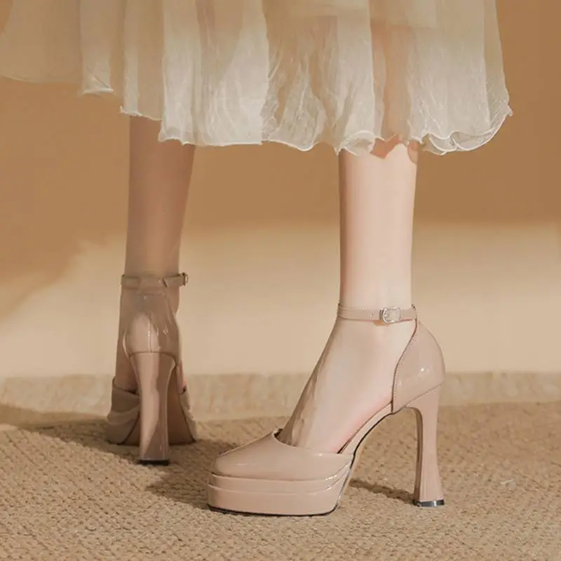 Sexy Fashionable Plain High Heels-5