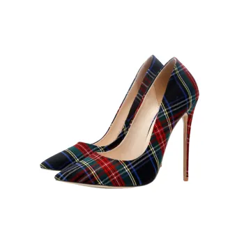 Basics Plaid High Heels