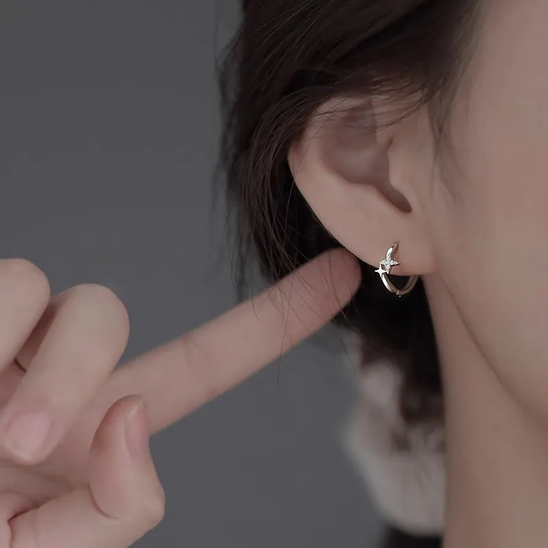 Simple Luminous Star Earring-2