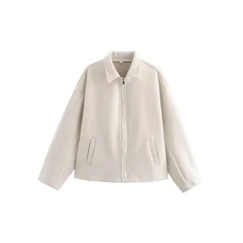 Funky Plain Polyester Jacket