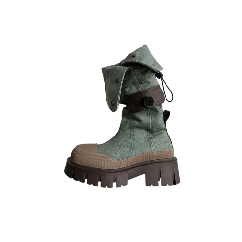 Fashion Contrast Color Knee high Boots