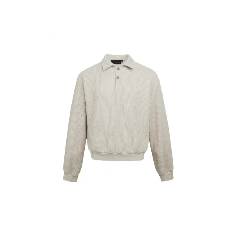 Trendy Long Sleeve Loose Polo-0