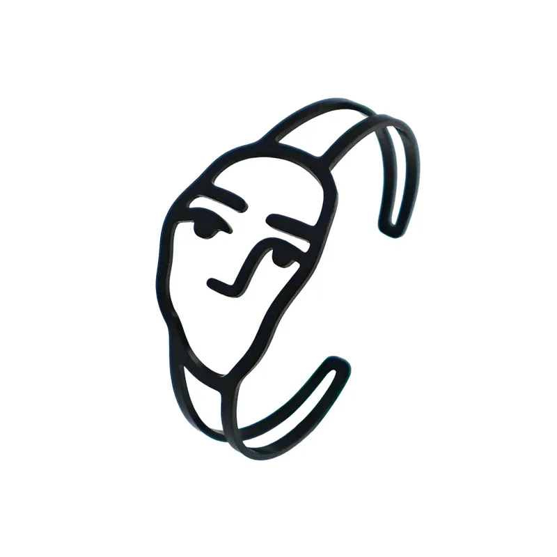 Smiley Face Line Bracelet-4