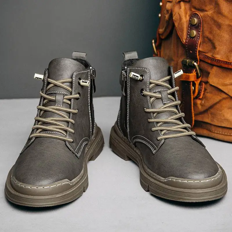 Casual Zipper Martin Boot-6
