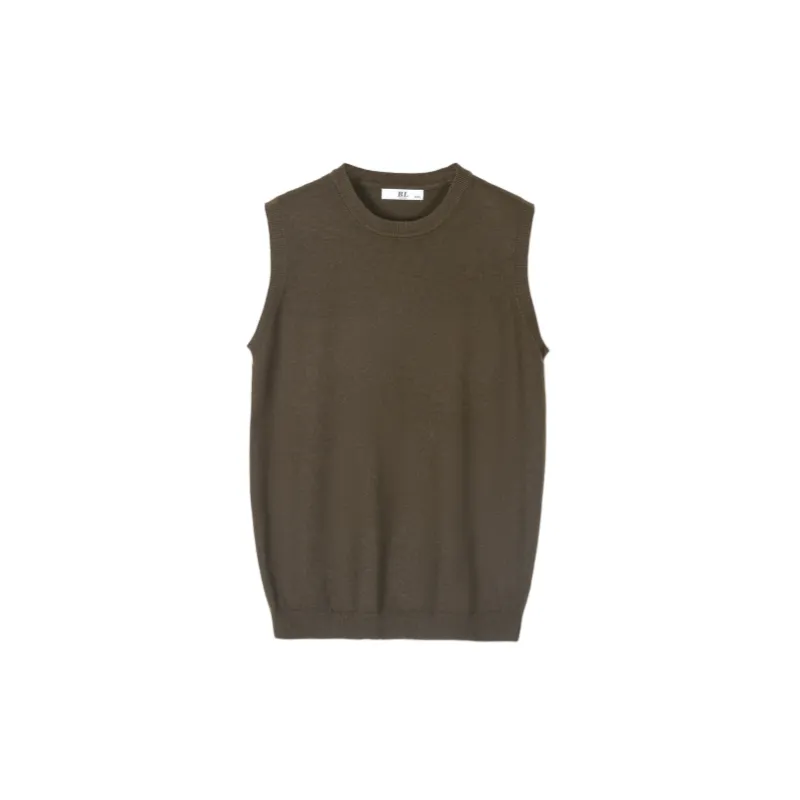 Casual Loose Cotton Blended Fabric Vest-3
