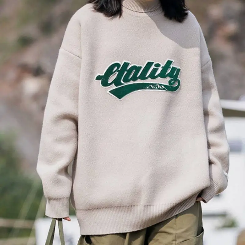 Casual Breathable Blended Synthetic Fabrics Sweater-4