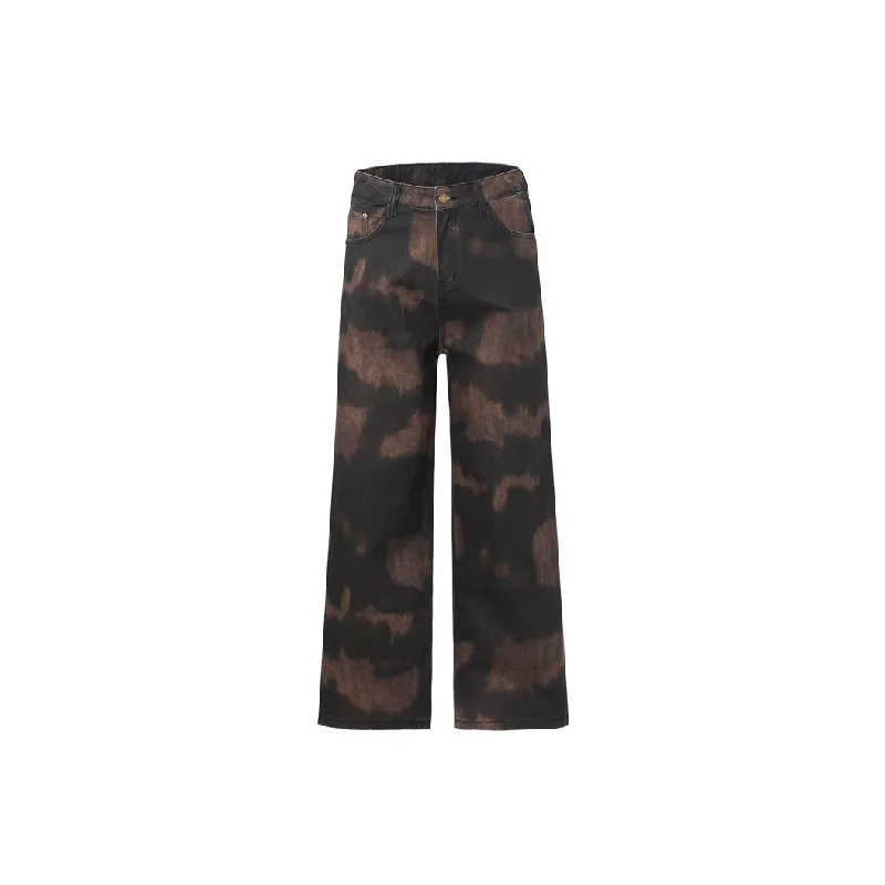 Retro Loose Straight Leg Casual Pants-0