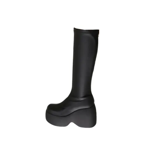 Punk Plain Knee-High Boots