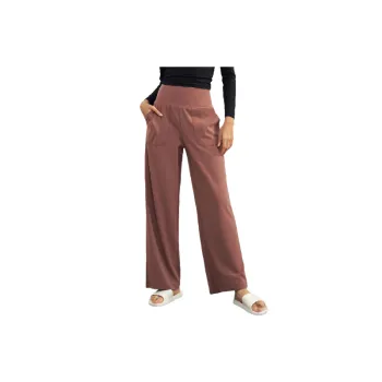Casual Simple NULS Thickened Brushed Fabric Workout Pants Women