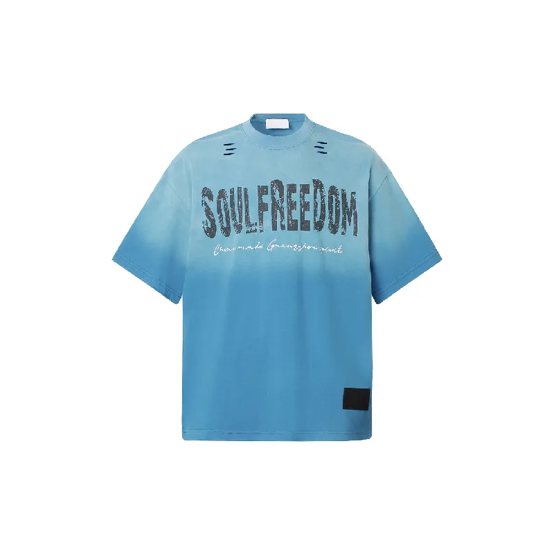Retro Washed 100% Cotton T Shirt-2