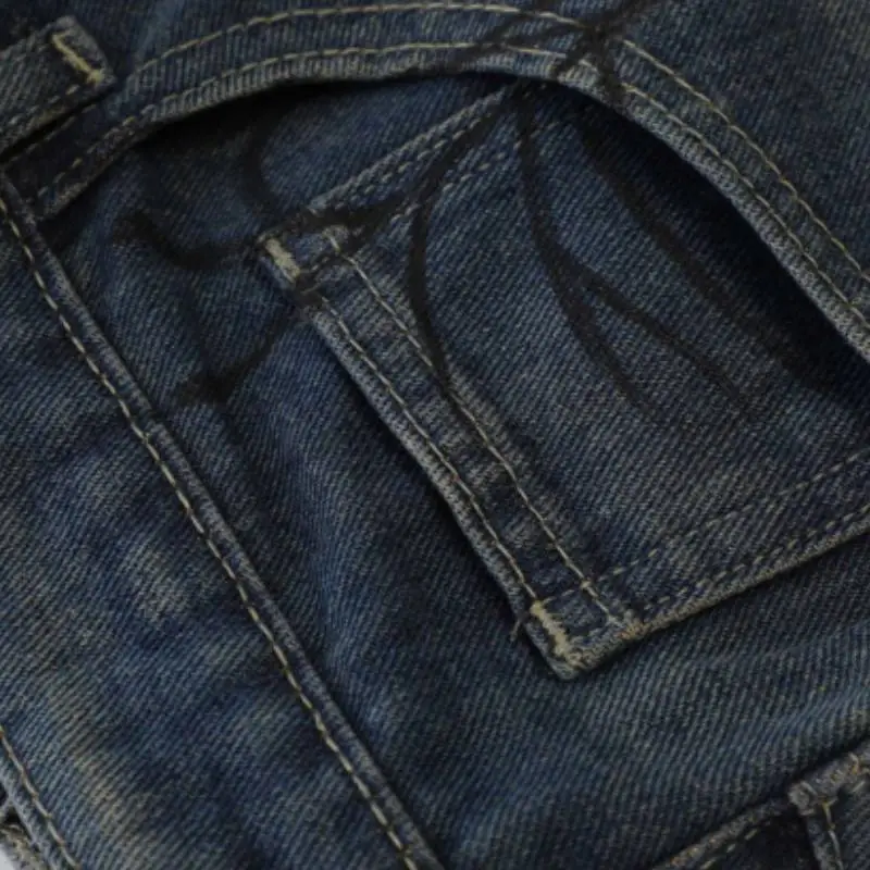 Simple Basics Spider Denim Shorts-2
