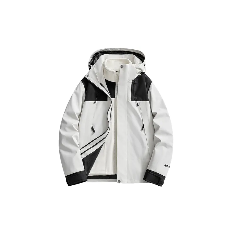 Fashionable Contrast Color Outdoor Jacket-3