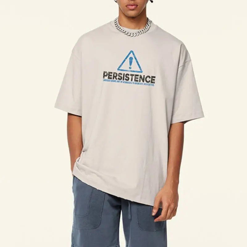Retro Loose 100% Cotton T Shirt-2