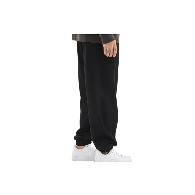 'Casual Basic Straight Loose Loose Mouth Drawstring Leg Side Zipper Sweatpants '-27