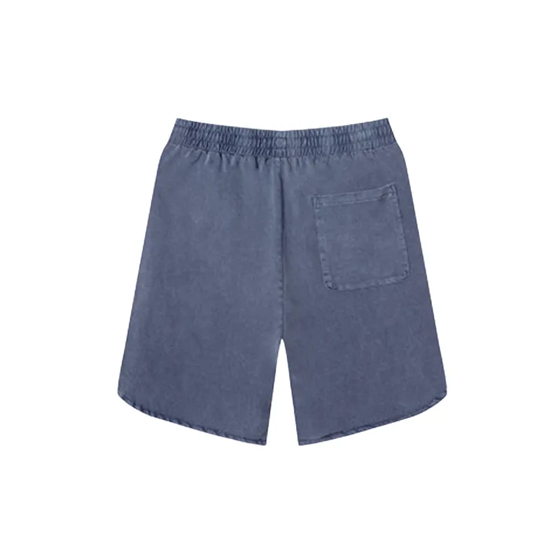 Simple Distress Cotton Casual Shorts-11