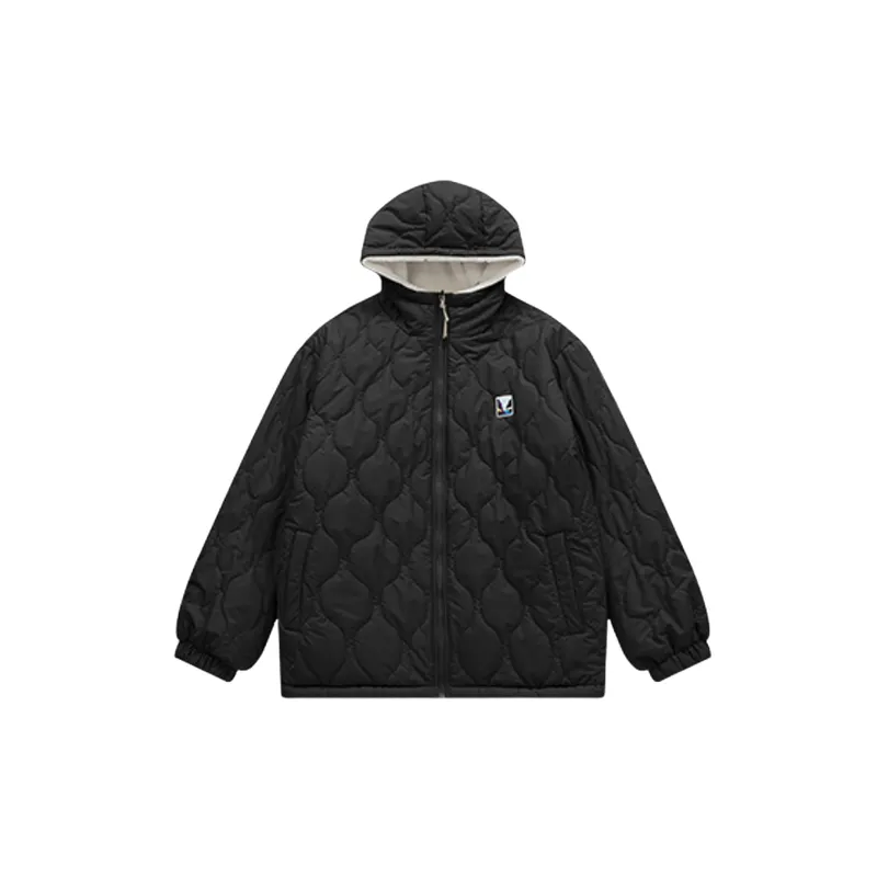 Fashionable Zipper 100% Polyester Quilted Jacket-4
