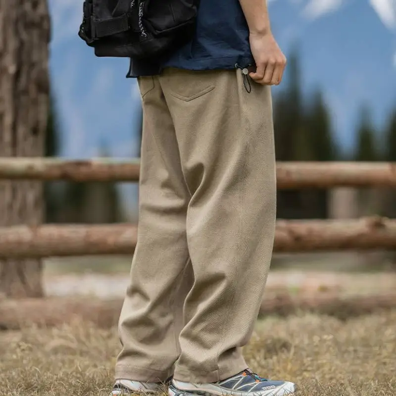 Retro Loose 100% Cotton Casual Pants-7