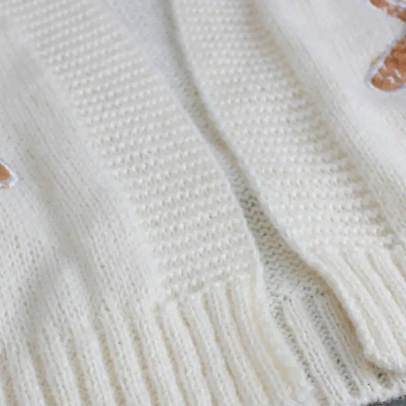 Basics Long Sleeve Polyester Sweater Women-18