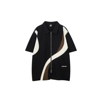 Stitching Cardigan Shirt