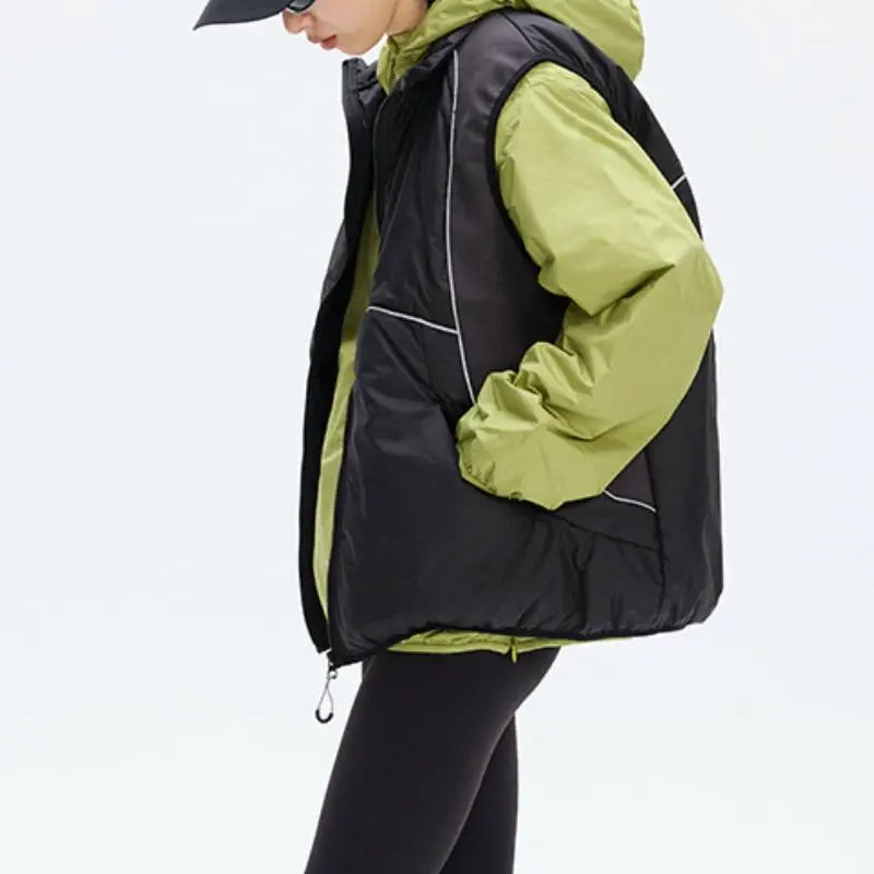 Trendy Contrast Color Polyester Vest-9