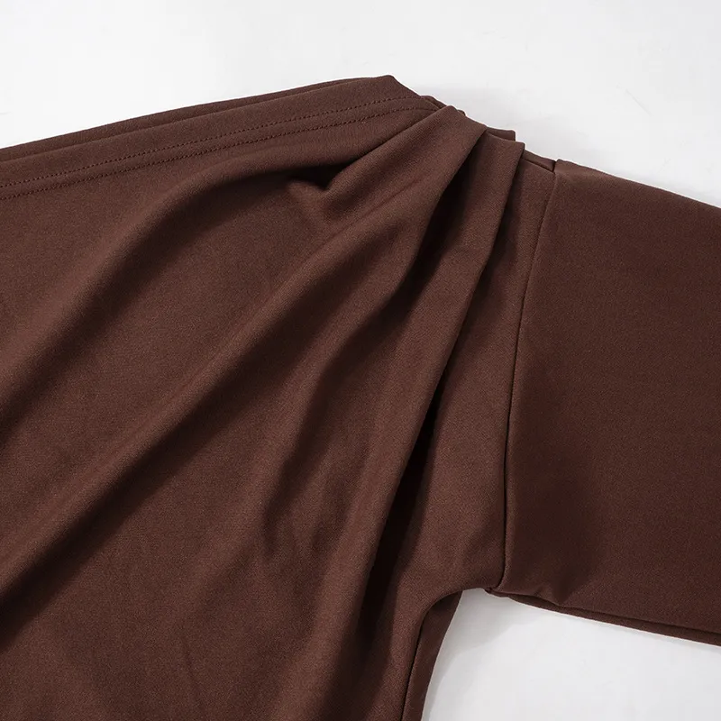 Simple Casual Polyester Dress Women-5