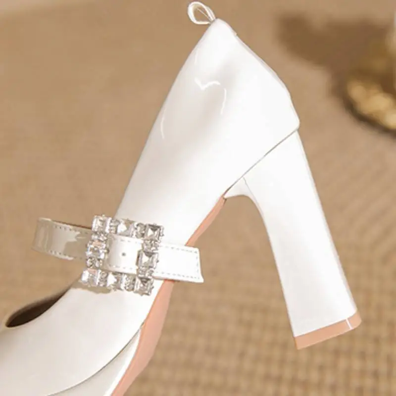 Fashionable Rhinestone High Heels-8