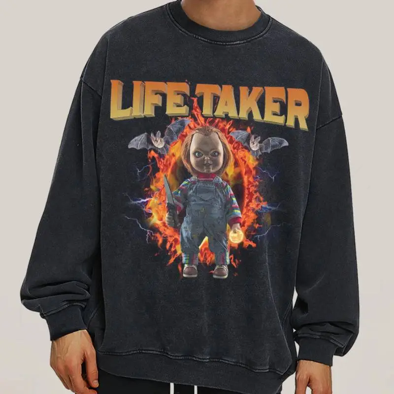 Fashionable Washed Loose Sweatshirt-2