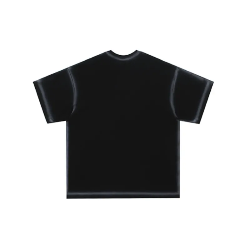 Retro Distress 100% Cotton T Shirt-1