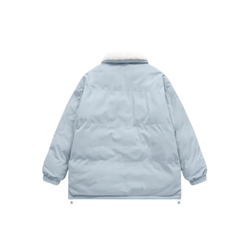 Embroidery Warming Polyester Quilted Jacket-15