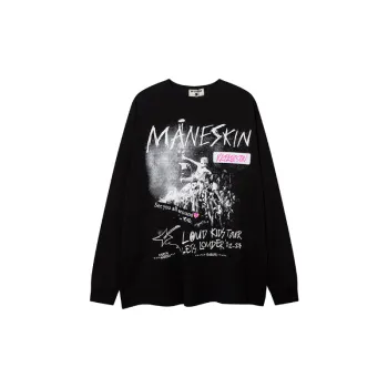 High Street Letter Printed Long Sleeve T Shirt