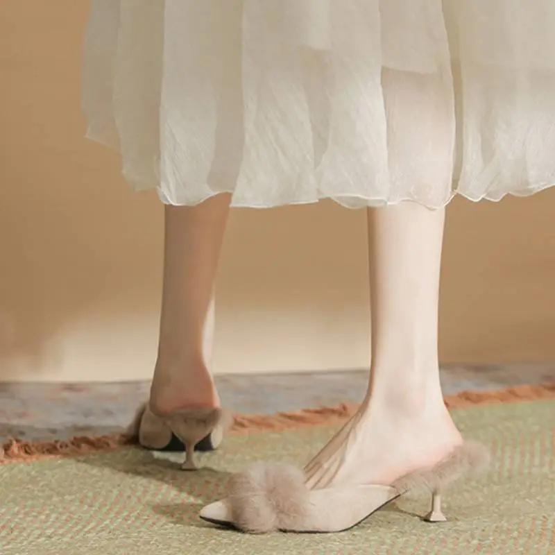 Basics Raw Hem High Heels-5