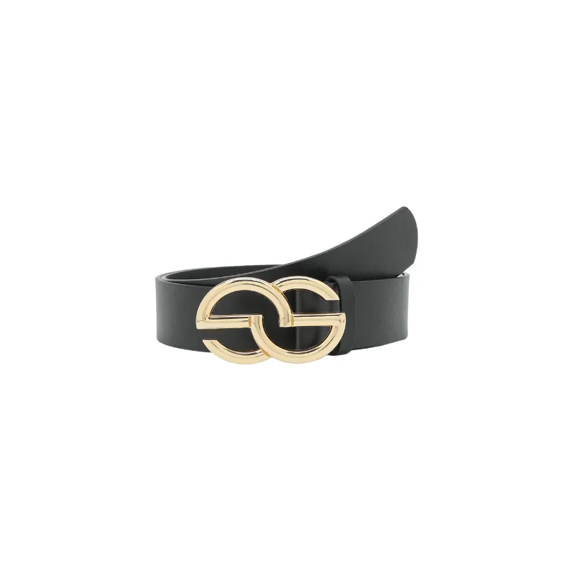 Fashionable Letter Leather Belt-0