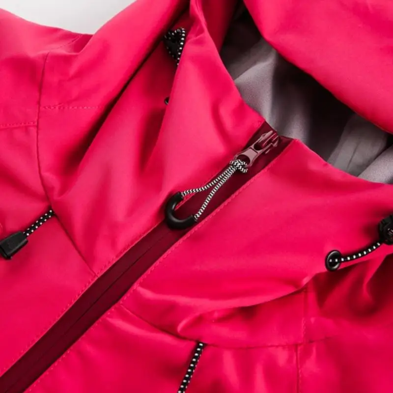 Casual Loose Blended Synthetic Fabrics Outdoor Jacket-4