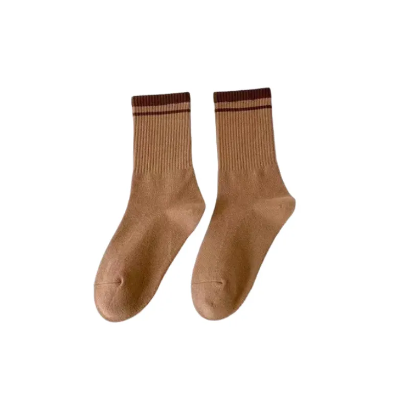 Simple Basics Polyester Cotton Mid Calf Sock-7